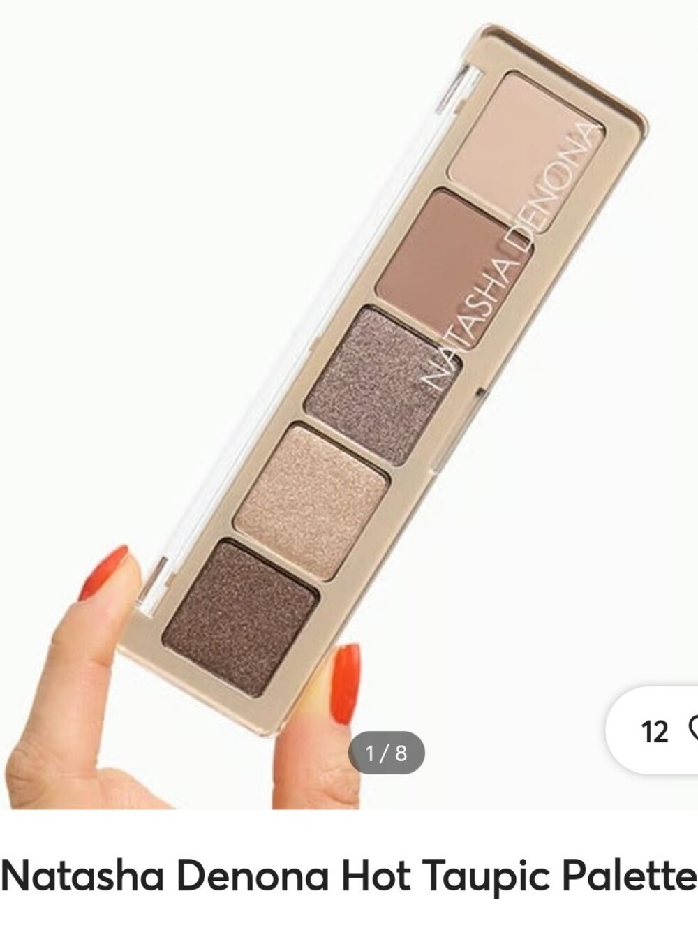 Natasha Denona Eyeshadow Palette Hot Taupic 5 Shade 11.1 g .39 oz Full Size NIB